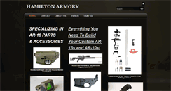 Desktop Screenshot of hamiltonarmory.com